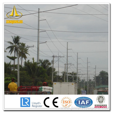 Octange Silver Transmission Steel Pole